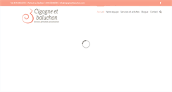 Desktop Screenshot of cigogneetbaluchon.com